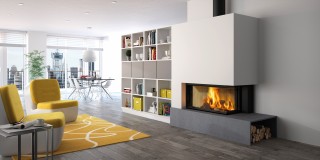 Mélaminé blanc mat et mélaminé gris mat